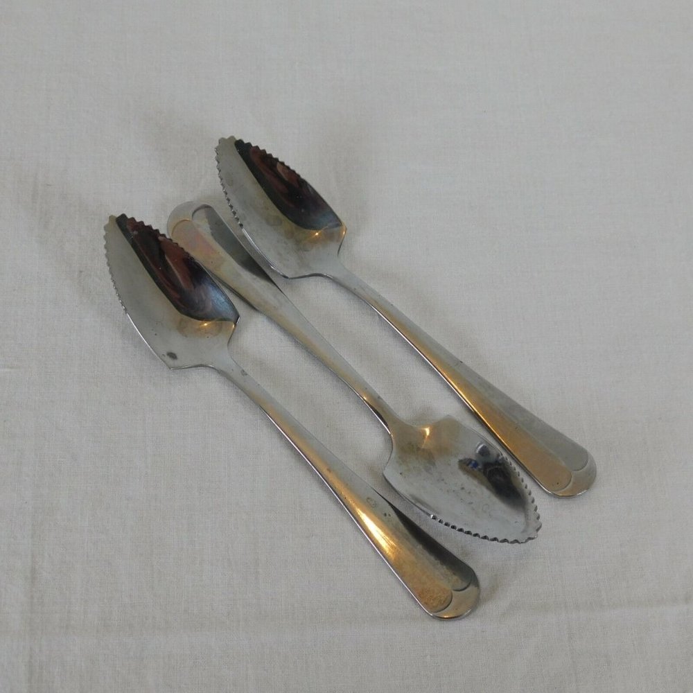Lot of 3 RSVP Endurance Grapefruit Citrus Spoon 6" Stainless Steel Japan Fruit